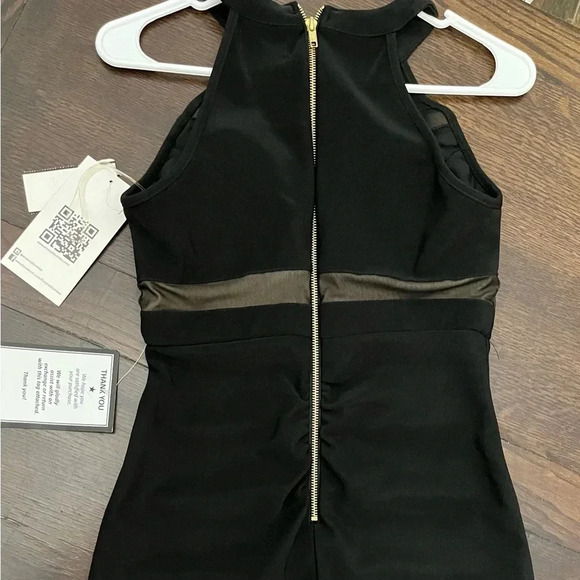 NWT Emerald Sundae Junior Size Small Semi Formal Short Black Dress NWT - Picture 2 of 8